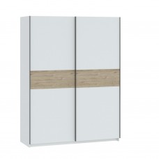 Skapis BERNO 150 2D, Balts/Jackson